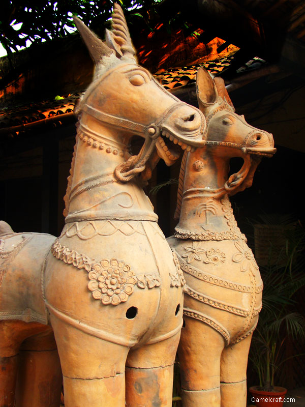 Crafts Museum, a terracotta horse couple