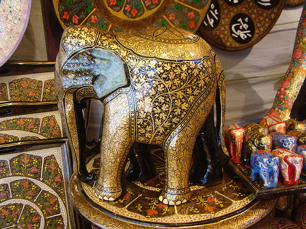 decorated hand painted elephant
