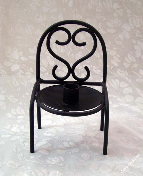 Iron Chair candle stand