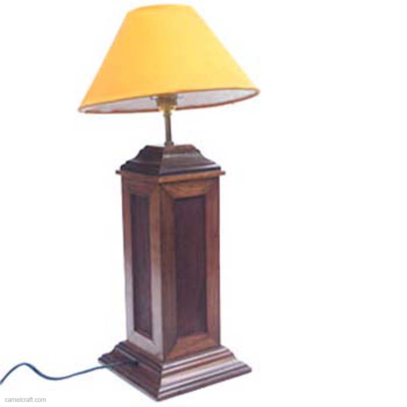 brass-inlaid-wooden-lamp