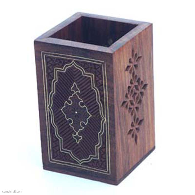 brass-inlaid-wooden-pen-stand-aac54