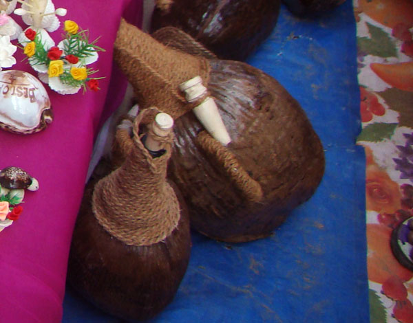 coconut wood bottle