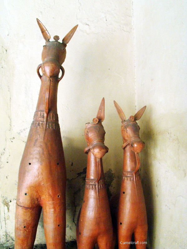 Old Terracotta art displayed at Crafts Museum Delhi, India