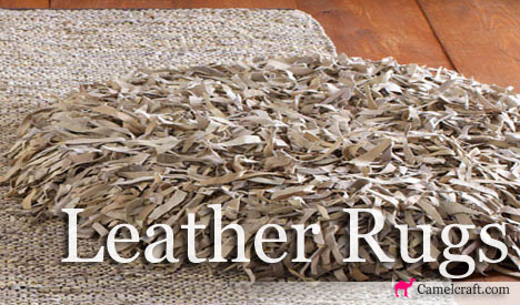leather rugs, mats, Dari, Textile India